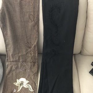 Black beaded trousers